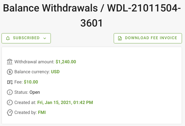 withdrawal info